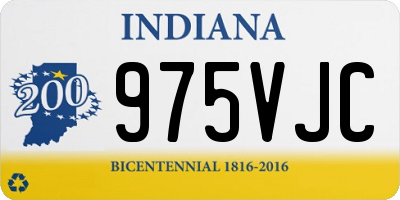 IN license plate 975VJC