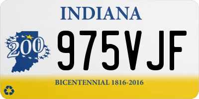 IN license plate 975VJF