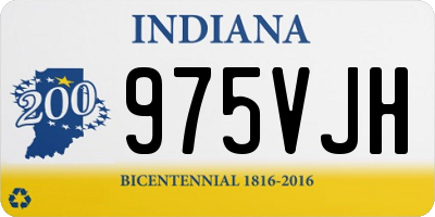 IN license plate 975VJH