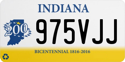 IN license plate 975VJJ