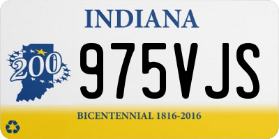 IN license plate 975VJS