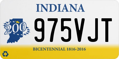 IN license plate 975VJT