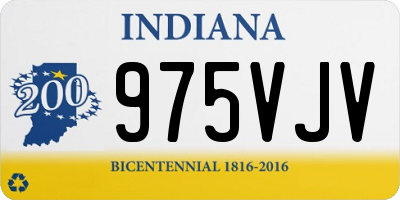 IN license plate 975VJV