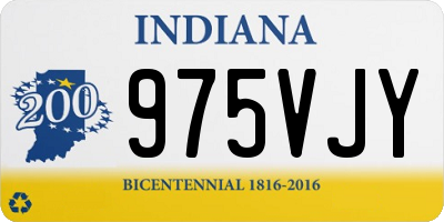 IN license plate 975VJY