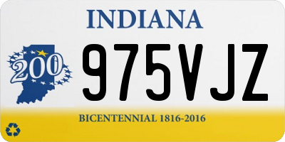 IN license plate 975VJZ