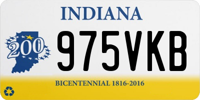 IN license plate 975VKB