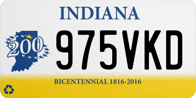 IN license plate 975VKD