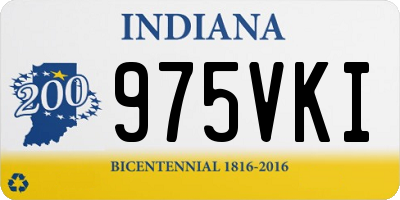 IN license plate 975VKI