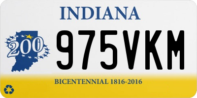 IN license plate 975VKM