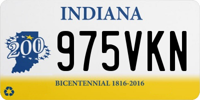 IN license plate 975VKN