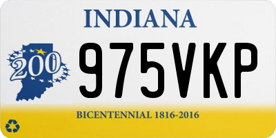 IN license plate 975VKP
