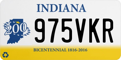IN license plate 975VKR