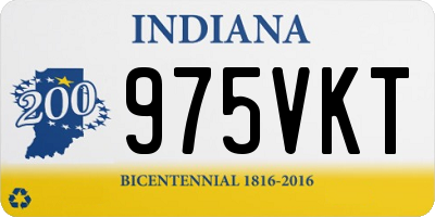 IN license plate 975VKT