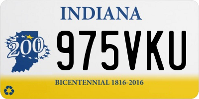 IN license plate 975VKU