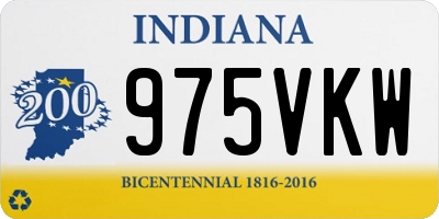 IN license plate 975VKW
