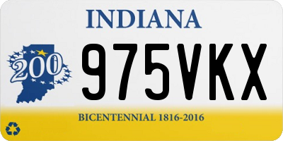 IN license plate 975VKX