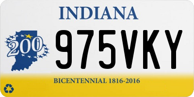 IN license plate 975VKY
