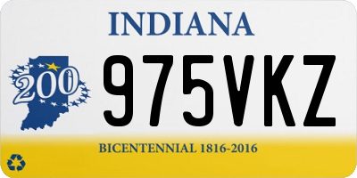 IN license plate 975VKZ