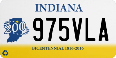 IN license plate 975VLA