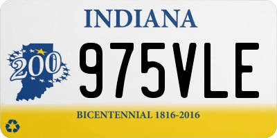 IN license plate 975VLE