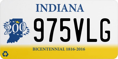 IN license plate 975VLG