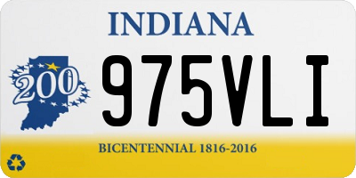 IN license plate 975VLI