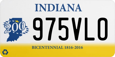 IN license plate 975VLO