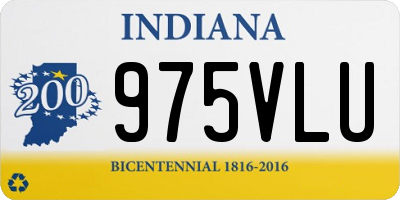 IN license plate 975VLU