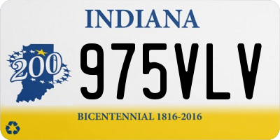 IN license plate 975VLV