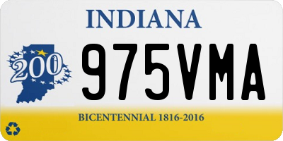 IN license plate 975VMA