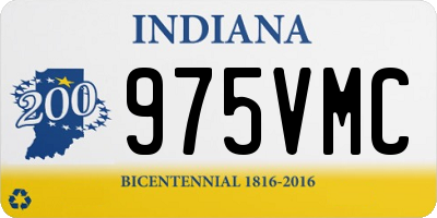 IN license plate 975VMC