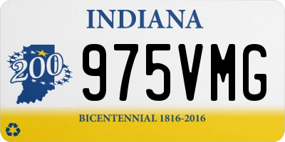 IN license plate 975VMG
