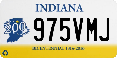 IN license plate 975VMJ