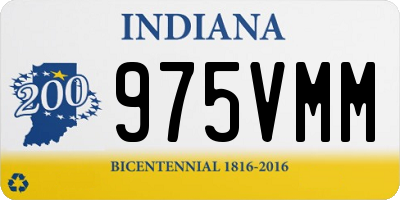 IN license plate 975VMM