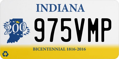 IN license plate 975VMP