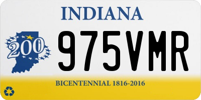 IN license plate 975VMR