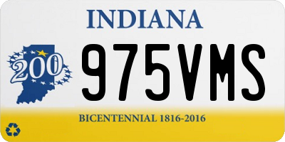 IN license plate 975VMS