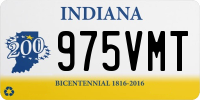 IN license plate 975VMT