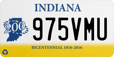 IN license plate 975VMU