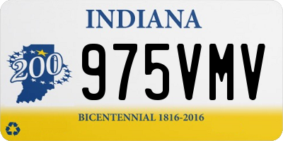 IN license plate 975VMV