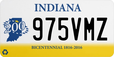 IN license plate 975VMZ