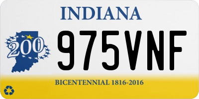 IN license plate 975VNF