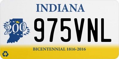 IN license plate 975VNL