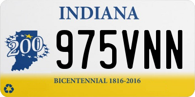 IN license plate 975VNN