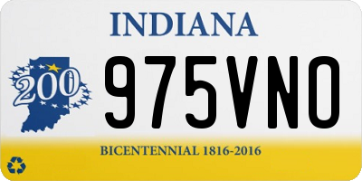 IN license plate 975VNO