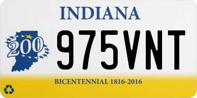 IN license plate 975VNT