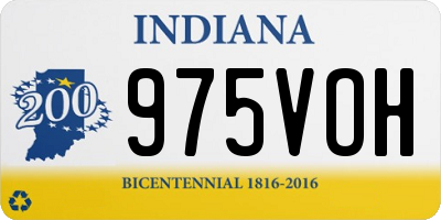 IN license plate 975VOH