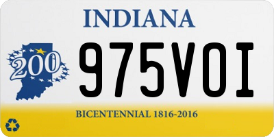 IN license plate 975VOI