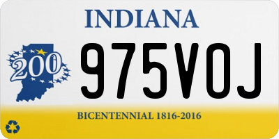 IN license plate 975VOJ