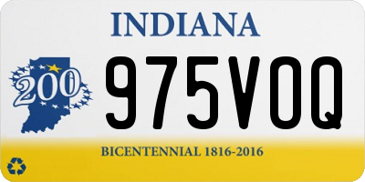 IN license plate 975VOQ